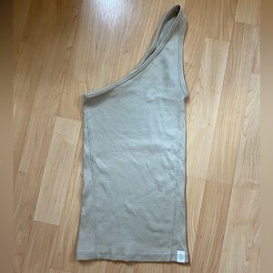 EUC • Rag & Bone • Tan Asymmetrical Sleeveless Tank Top